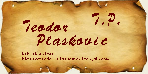 Teodor Plasković vizit kartica